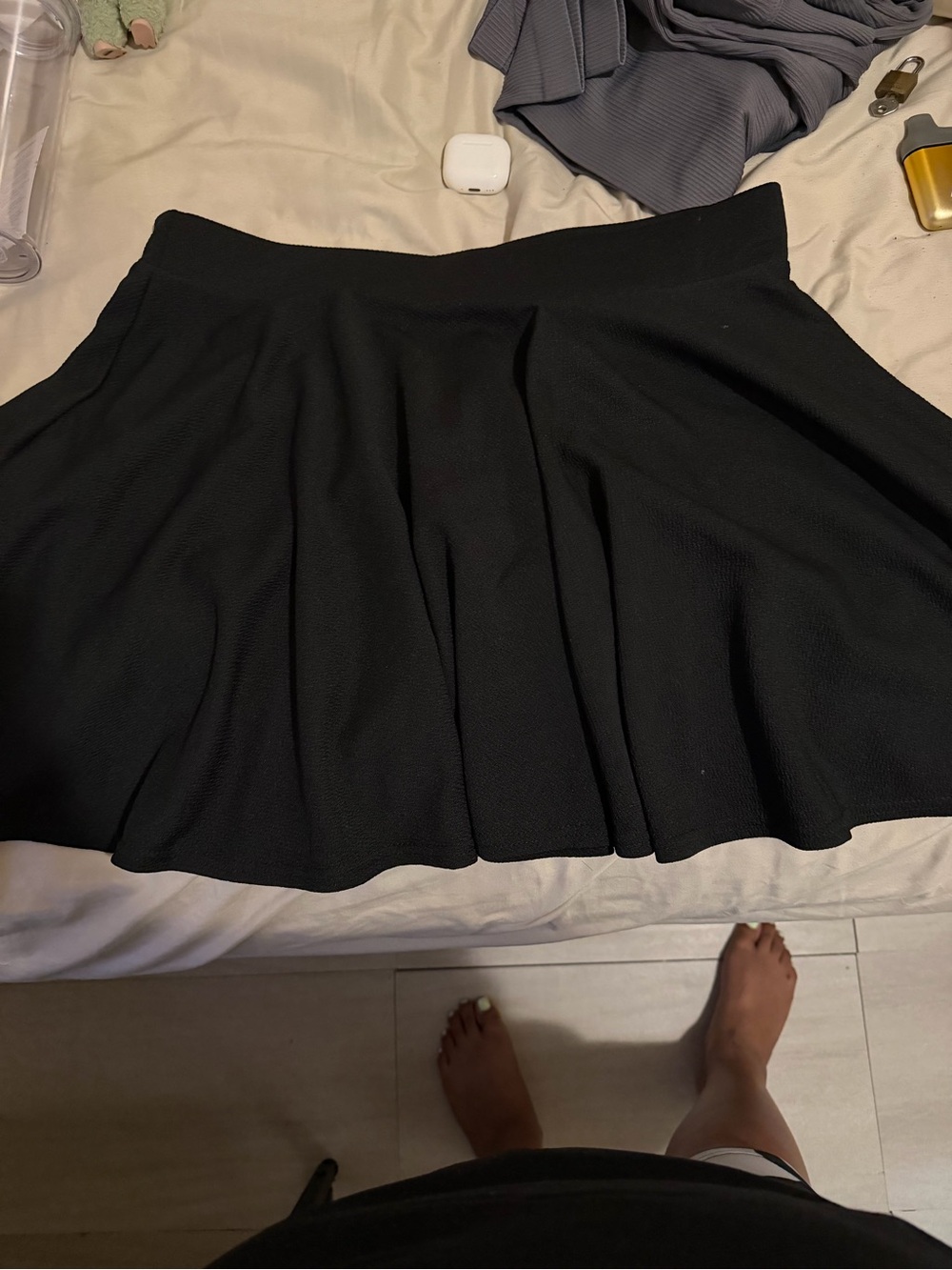 Amazon Black Circle Skater Skirt for Women